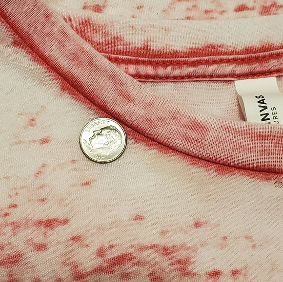 Bella Canvas Cotton Blend Burnout XO T Shirt - Picture 5 of 7